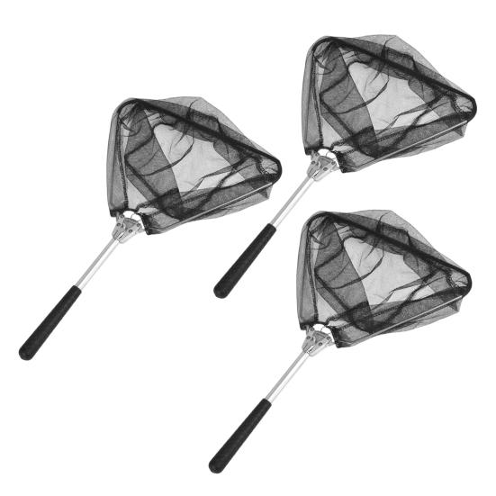 1/2/3Pcs Fishing Net with Long Pole Handle Foldable Design Multi-Functional Lightweight Portable Extendable Fish Landing Net
