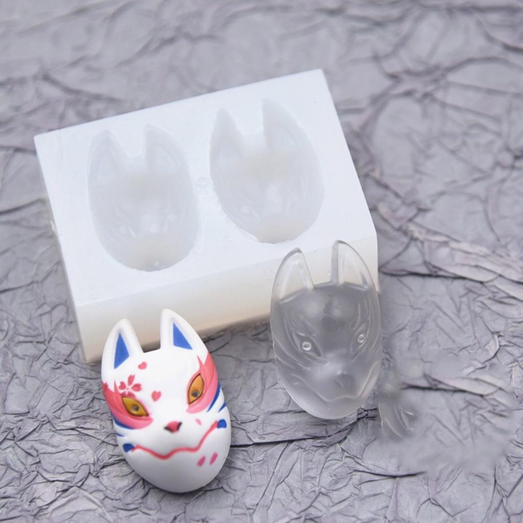 DIY Clay Mold for Keychain Jewelry Accessories Realistic Masks Creating Mold Delicate Lowrie Shaped Mask Clay Moulds