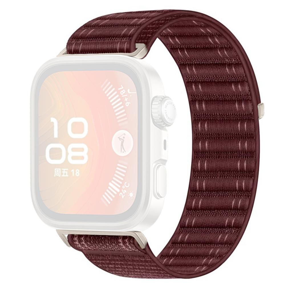 Woven Nylon Watch Band for Huawei Watch Fit 4 Pro/Fit 4/Fit 3 Breathable Magic Tape Closure Replacement Strap