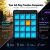 EROK PocketBeats MIDI Controller 16 RGB Pads Bluetooth Wireless Recharge Portable Beat Pad for DJ Beat Making & Music Production