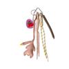 Nylon Rope Simulation Food Keychain Hand-Woven Leather Roast Duck Pendant  Children Girl