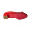 Salvatore Ferragamo Vara Suede Pump Red