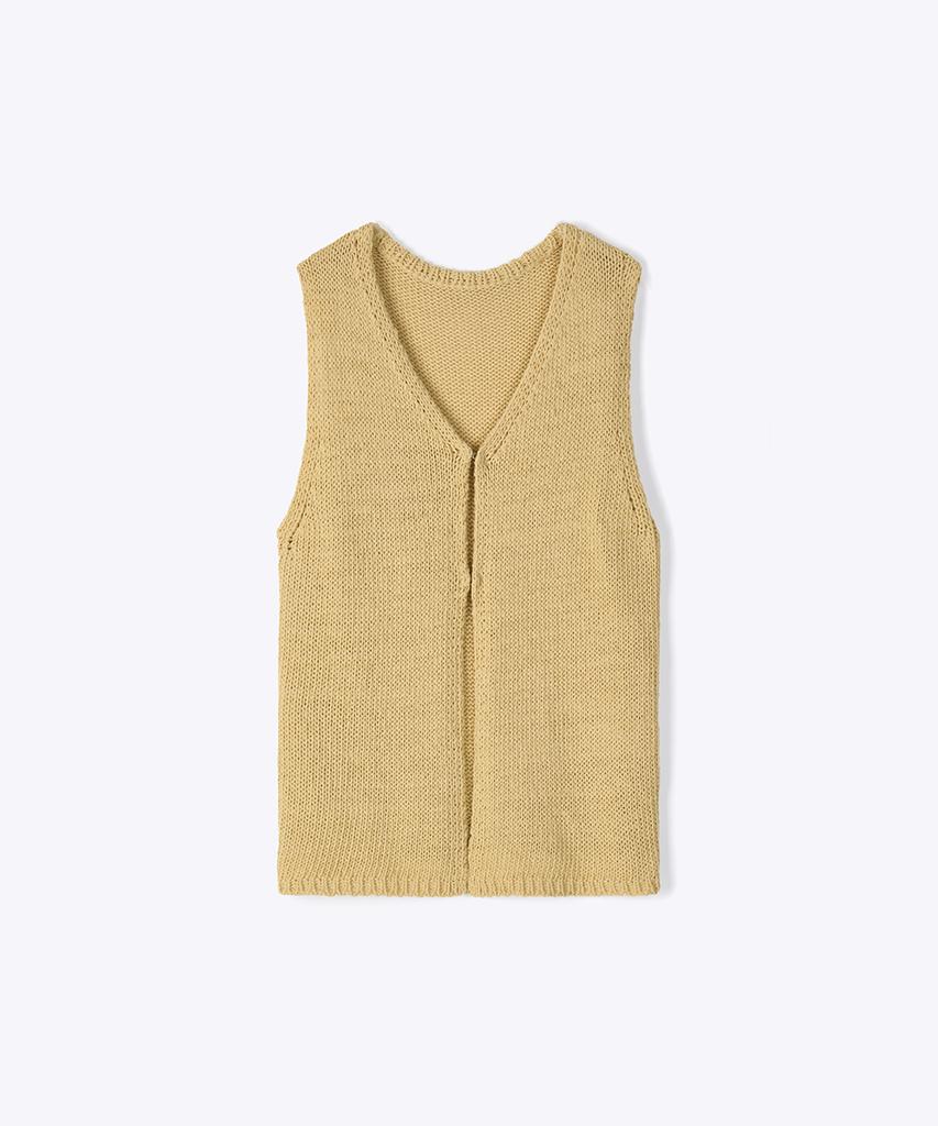 320SHOWROOM Filo Hook Knit Vest Butter