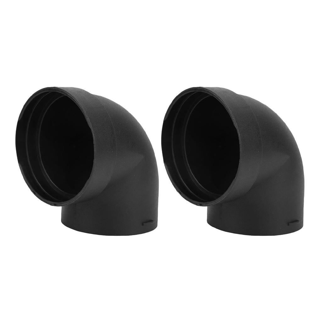 2pcs L Shape Elbow Parking Heater Duct Connector 75mm ABS Plastics Anti High Temperature for Car Truck