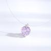 S925 Sterling Silver Moissanite Mermaid's Tear Necklace - Elegant Invisible Fishing Line Design for Women