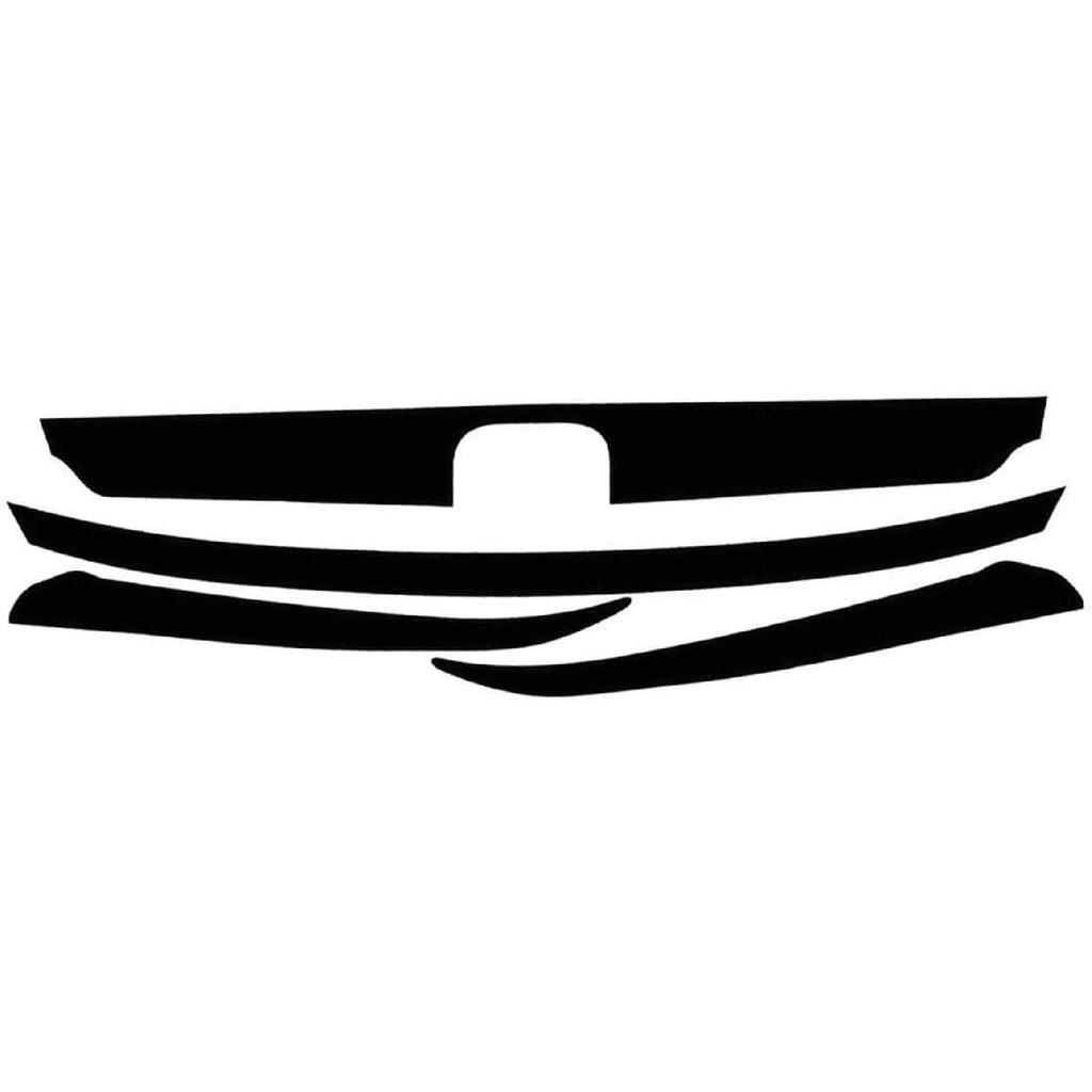 Front Grill Trim Chrome Delete Blackout Precut Vinyl Trim Stickers Fit for Honda Accord 2018 2019 2020 2021 2022