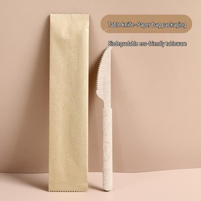 Biodegradable Wheat Straw Disposable Cutlery Set