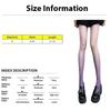 Gradient Sheer Stocking Women Fashionable Thigh High Nylons Ombre Legwear Trendy Knee High Stockings Stylish