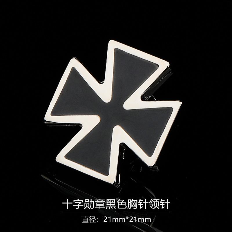 Gift Box Men'S Fashion Temperament Crystal Brooch Collar Pin Suit Brooch Collar Pin Trend Corsage