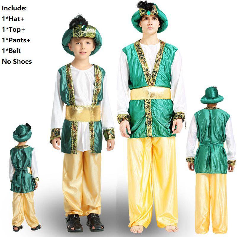 Exquisite Boys Halloween Costume For Arabian Prince King Themed Parties