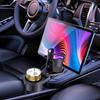 Car Drink Beverage Storage Solution Flexible Adjustment Carbon Fiber Look 360 Degree Rotating Base for Frequent Drivers