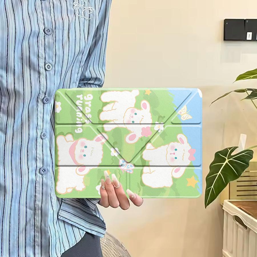 Holder Cover Tablet Case For iPad Mini 6 7 Pro 2025 Pro 11th 10th 9th 8th 7th 12.9inch Air 4 5 M3 M2 1 2 M4 11inch Three Little