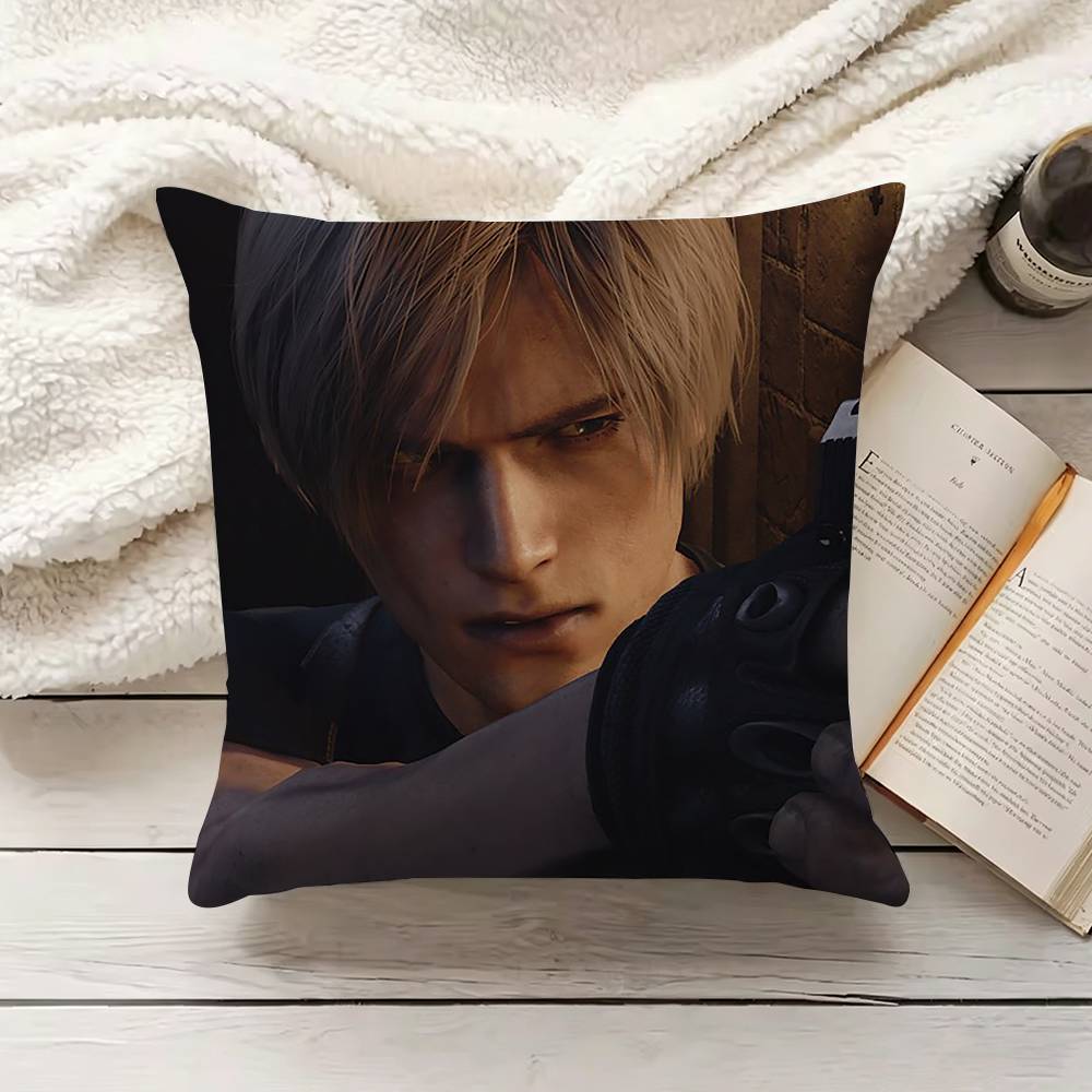 EEvil GGame LLeon KKennedy Pillow Case Living Room Sofa Cushion Cover Suitable For Home Bedroom Room Decoration