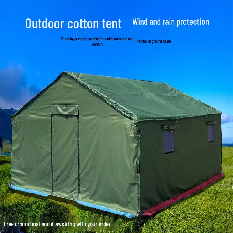 JINGGENG Outdoor Heavy-Duty Canvas Tent