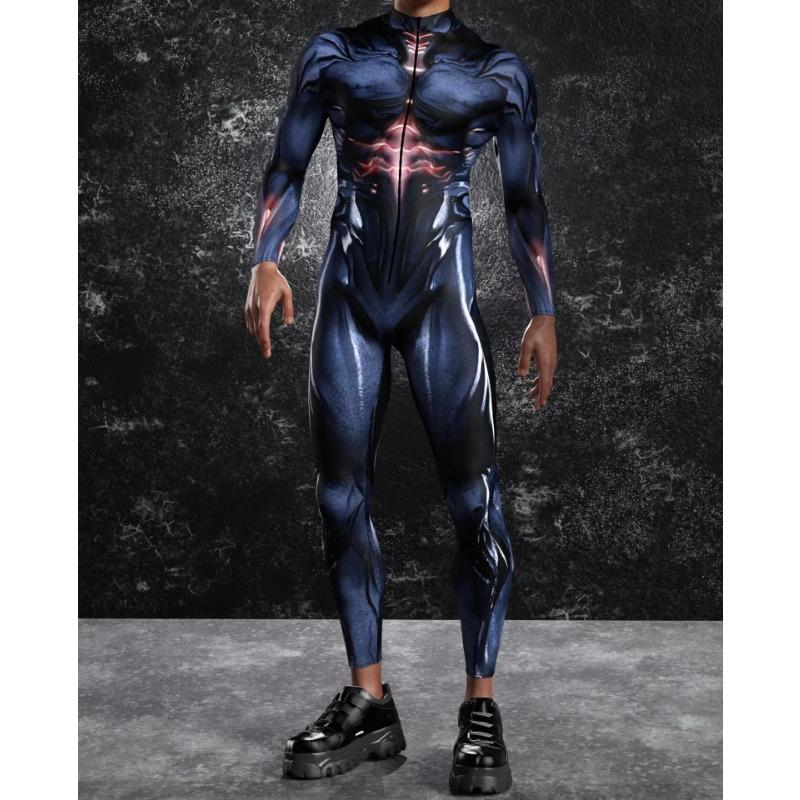 Costume de Scenă cu Imprimare Digitală 3D Adulți Evenimente de Halloween Petrecere Tematică Carnaval Costum Cosplay Joc de Rol Salopetă