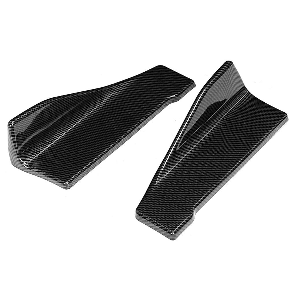 35cm Carbon Fiber For Automobile Universal Side Skirt Rear Bumper Lip Splitter Winglet Aprons