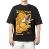 Demon Slayer Nezuko Kamado Anime Comfortable Fashion Vintage Double-Sided Band Graphic Print Women And Men T-shirts