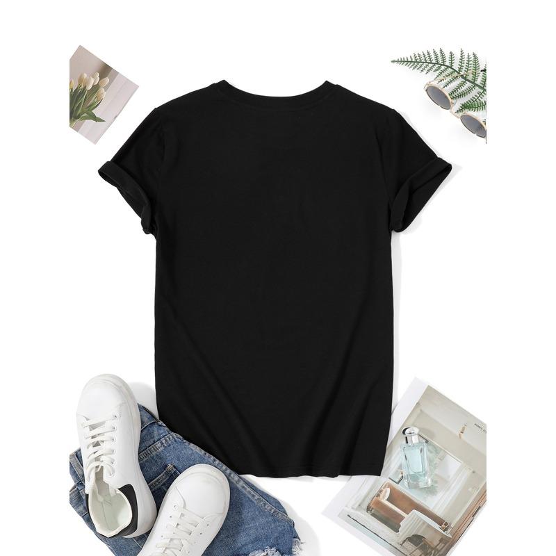 Cruise Squad 2026 Letter Print T-shirt, Short Sleeve Crew Neck Casual Top for Summer & Spring, Women's Clothing