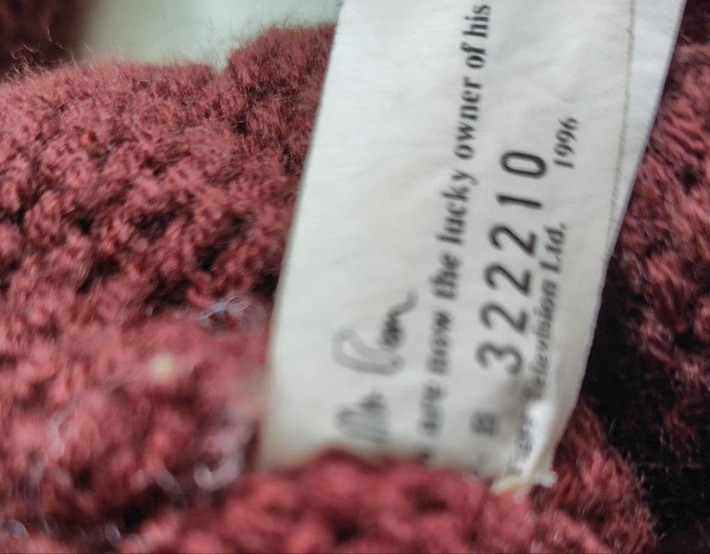 [USED] Mr. Bean Teddy Bear with Serial Number