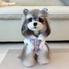Pet Autumn and Winter Clothes, New Year's Day, Chinese New Year Clothes, Schnauzer Teddy Dog Thickened Sleeveless Two-legged Cotton Clothes