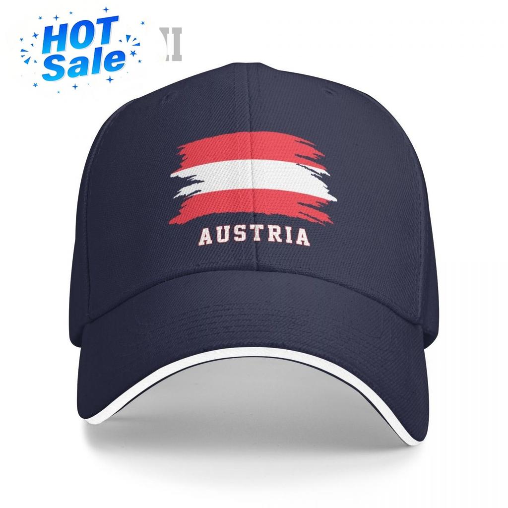 Sandwich Bandiera Austriaca Cappellino da Baseball Austriaco Uomo Donna Cappellini Hip Hop Snapback Cappello da Golf Pesca