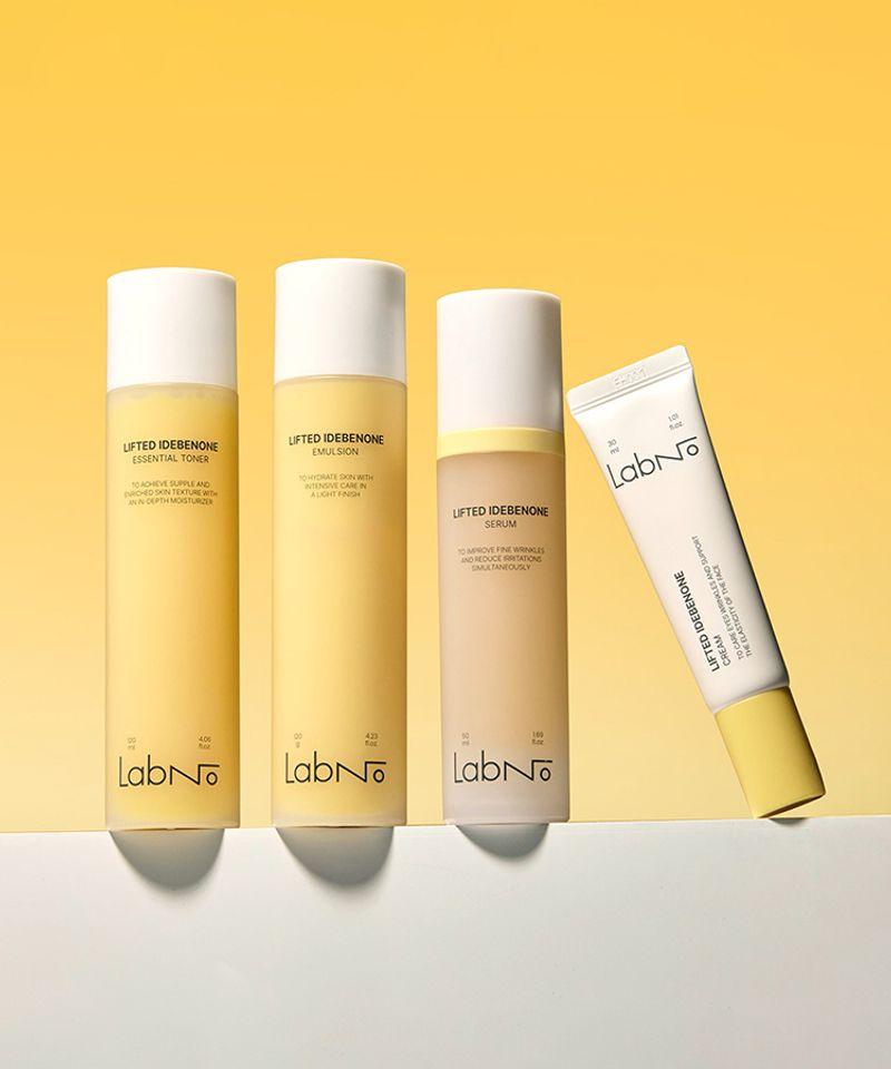 Idebenone Firming Skincare Set 4-Piece Set, Toner + Emulsion + Serum + Cream