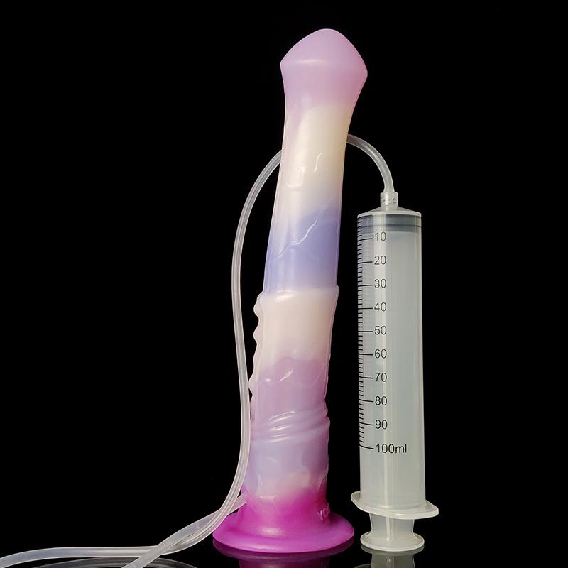 YOCY Realistic Horse Dildo Ejaculating Fantasy Long Animal Penis Silicone Anal Dildos For Masturbator Sex Toy For Women