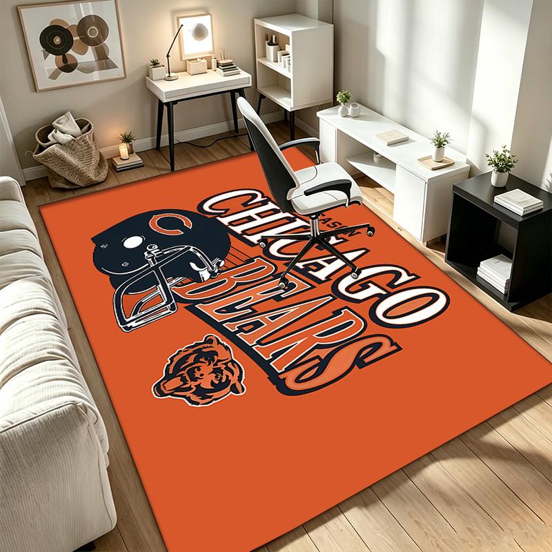 chicago bears  A rug suitable for office chair areas living rooms and computer desks perfect for home offices and an ideal holiday gift