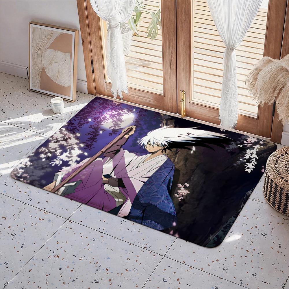Anime A Nurarihyon no Mago Floor Mat Eco  Flannel Doormat Non Slip Odorless Indoor Floor Rug Soft Short Plush Home Mat