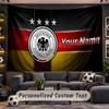 Germany national football team Personalized Tapestry Support Custom Name, Wall Art Home Decoration
