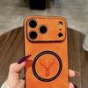Deer Leather For Magsafe Magnetic Case For iPhone 17 Air 16 16E 15 14 Plus 13 12 11 Pro Max Wireless Charge Shockproof Cover