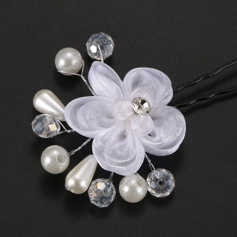 Pearl Plait Hair Festival Headdress Accessories Hairpin Bride Hairpin Hair Clip Floral Hairpin