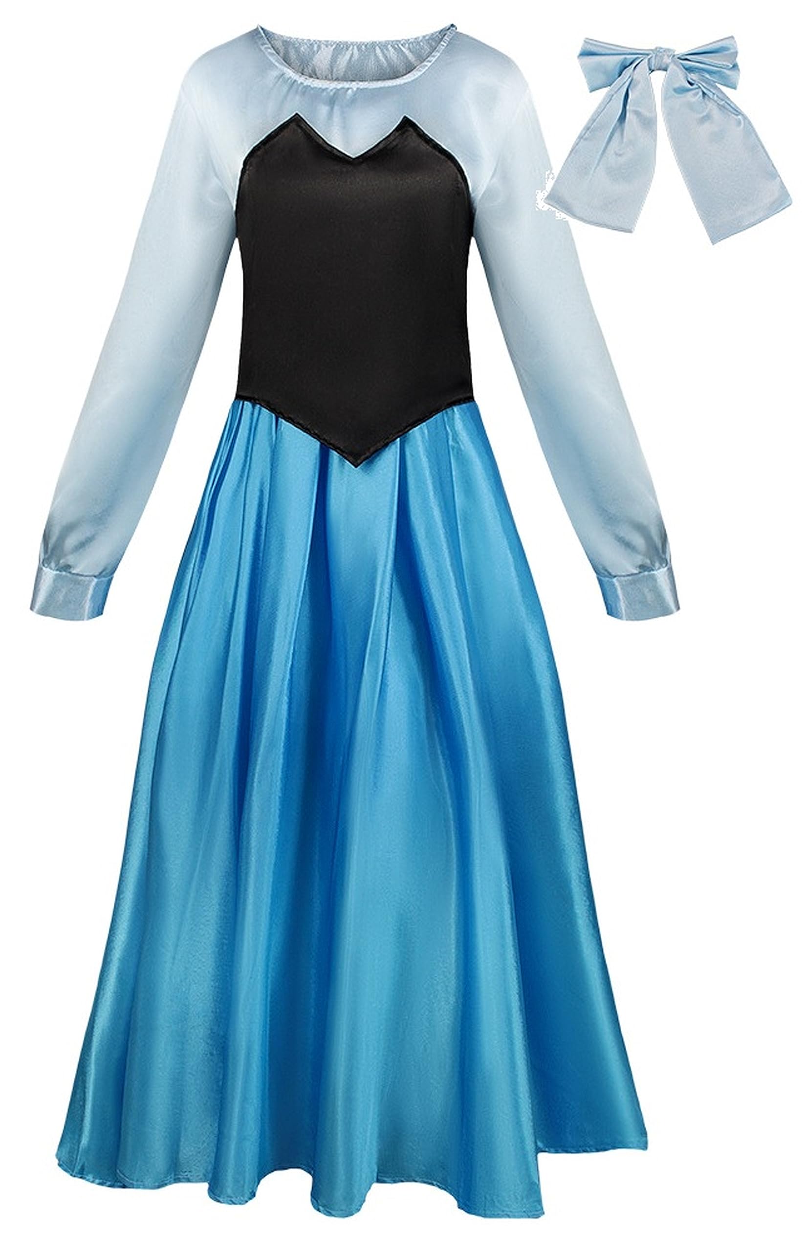 

Maid Cosplay Long Sleeve Cute Classic Costume with Hair Mermaid Princess Lolita Perfect for and More [Hosaku Co., Ltd.] Dress, Accessory, Style,