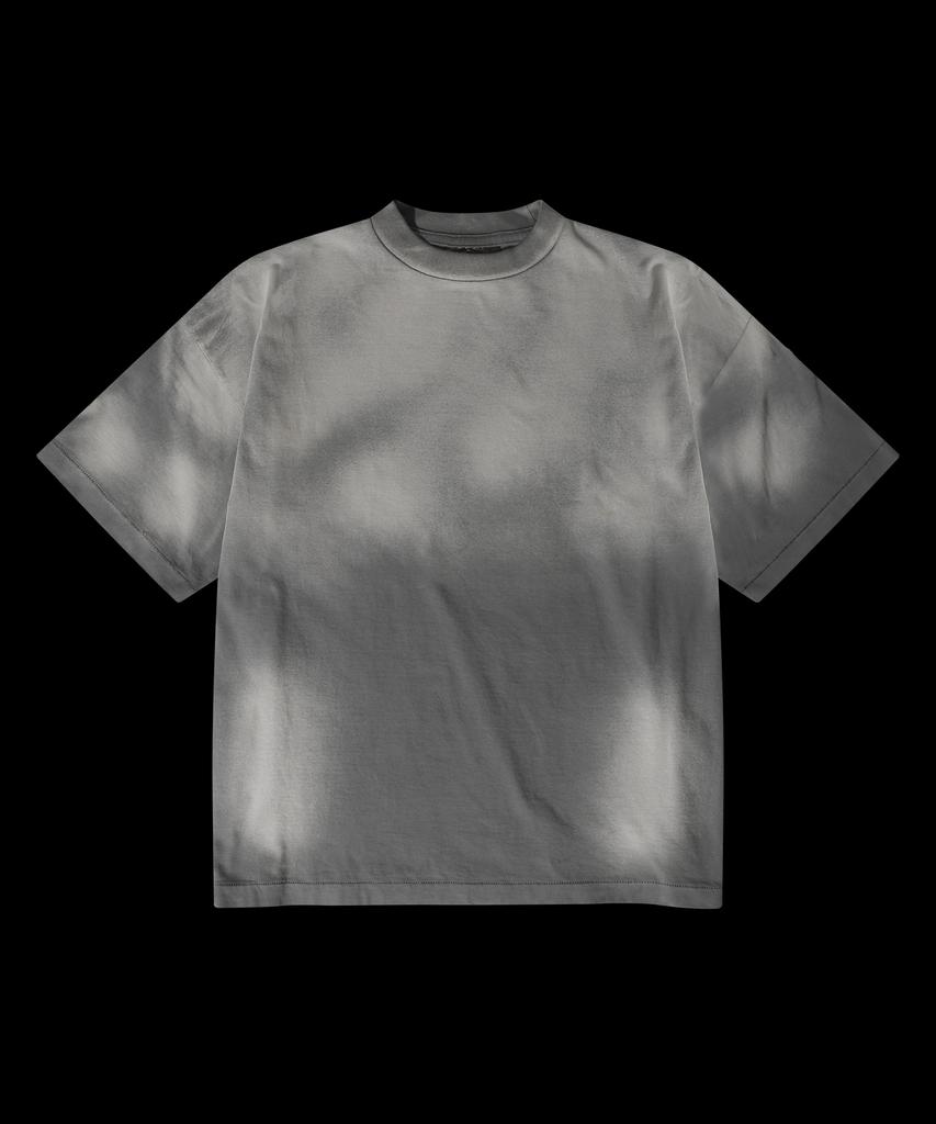 RAR Semi-Crop Vintage Faded Round T-Shirt_Dusty Gray