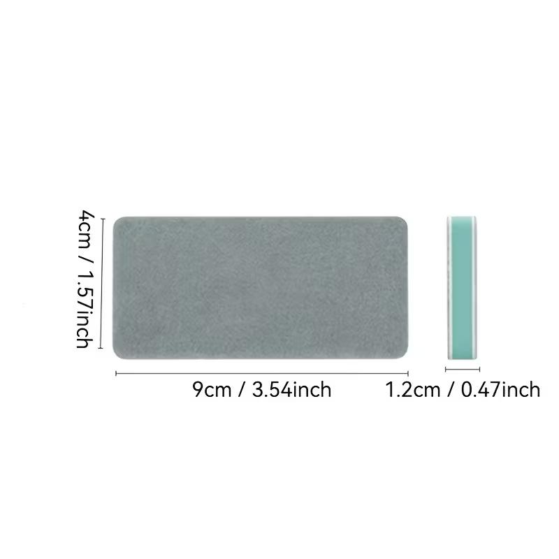 Multifunctional Bathroom Glass Cleaning Sponge Magic Limescale Eraser Shower Glass Tile Cleaner Double Sided Cleaning Brush Stain Remover
