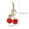 Stylish Cherry Bag Charm Versatile Keychain Pendant Eye Catching Cherry Keychain Charm Fashionable Bag or Key Accessory