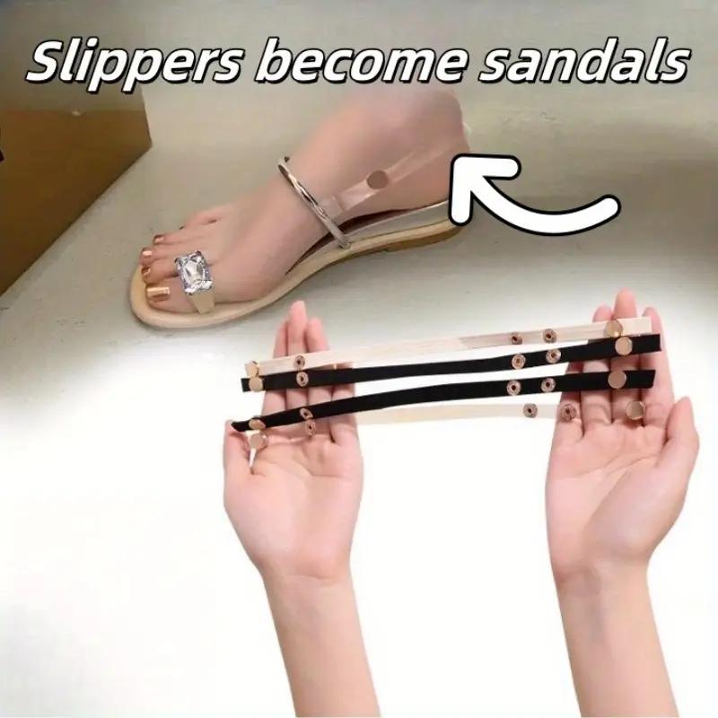 Adjustable Heel Straps for Sandals, Slippers, Large Heel Straps, Fixed Buckles To Prevent Heels From Falling Off, Shoelaces