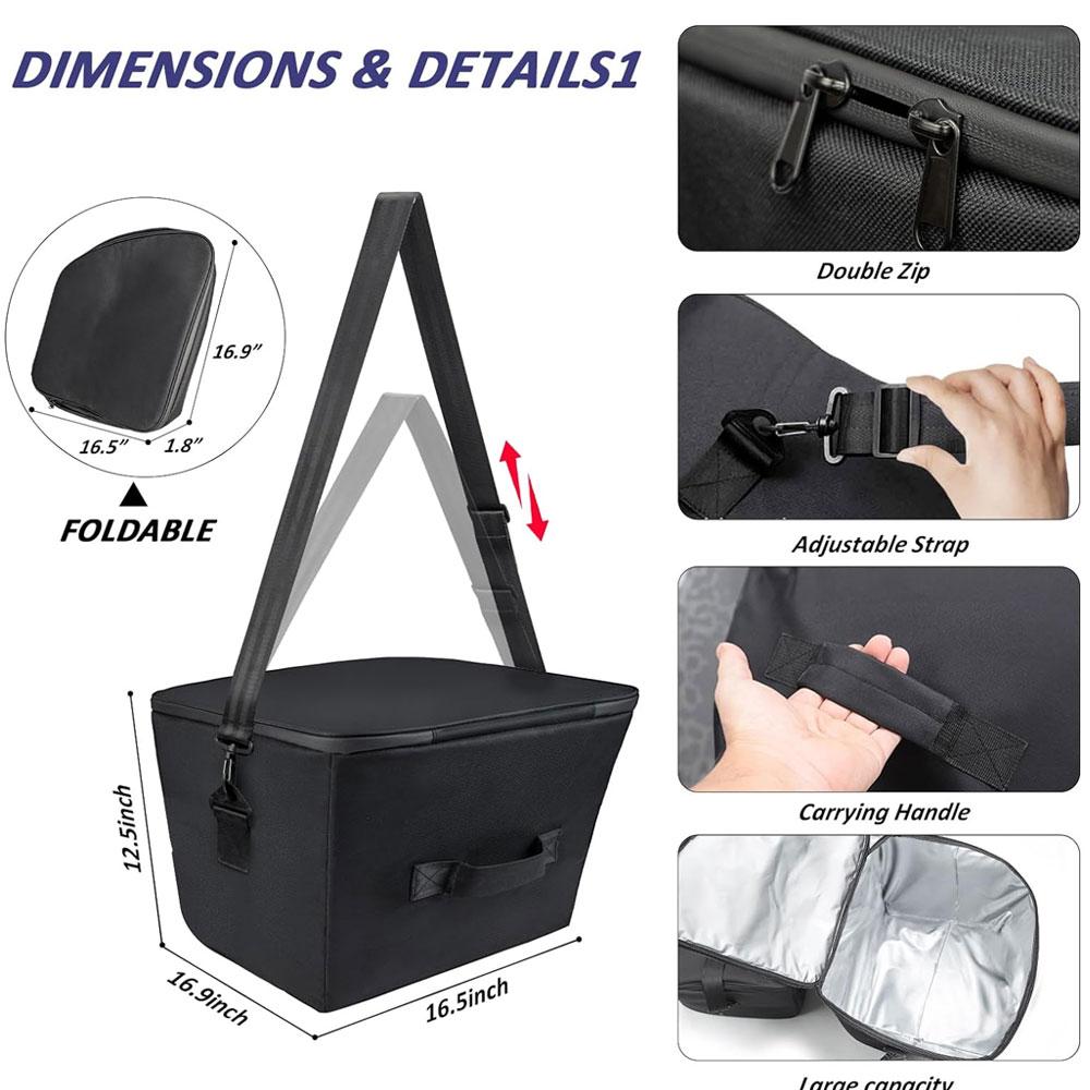 For Tesla Model Y 2025 Frunk Cooler Organizer Insulation Cooler Bag Front Trunk Storage Organizer for Tesla Model 3 Highland