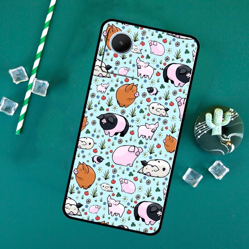 

cute pig For Realme GT7 Pro 15 14 10 11 12 13 Pro Plus C67 C65 C63 C61 C55 C53 C51 C35 C75 C71 Case Realme GT7