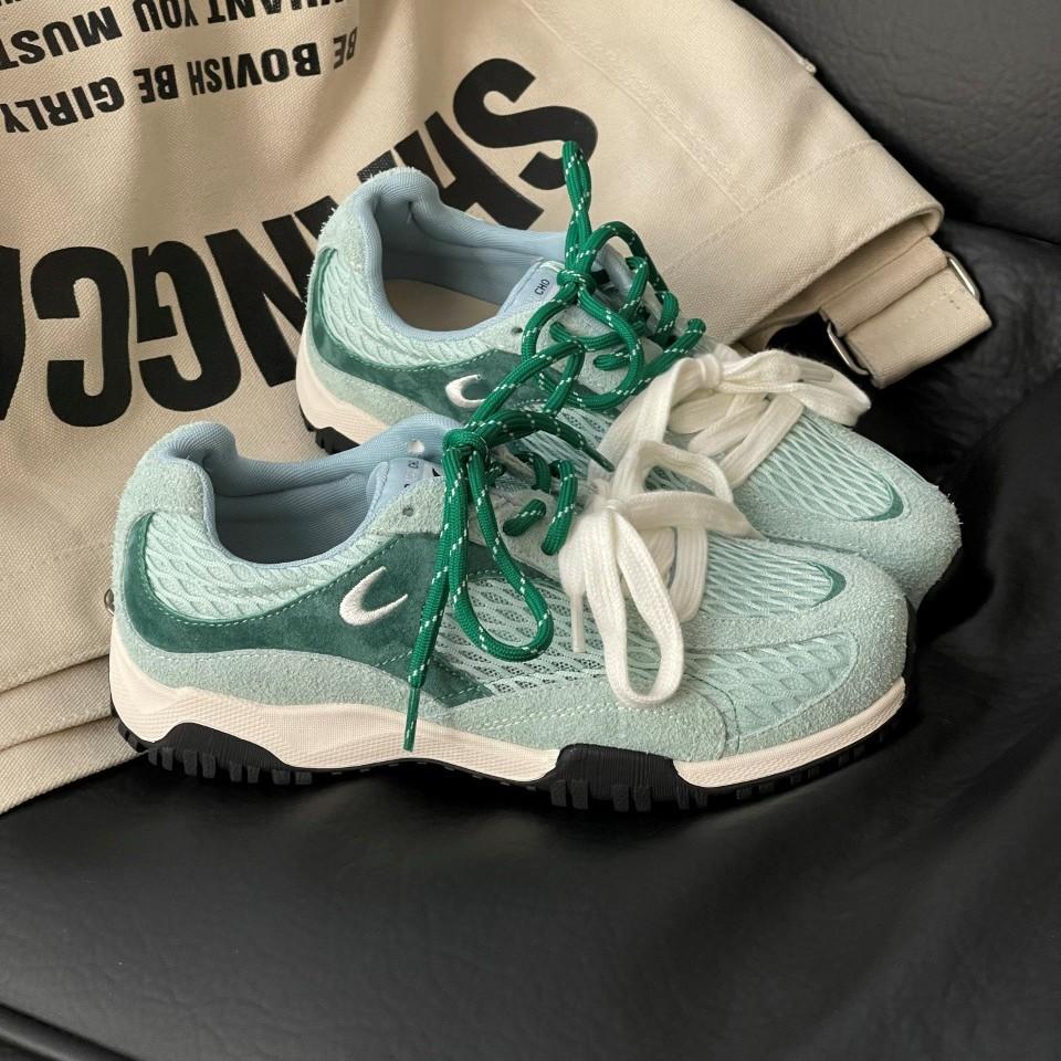 2025 summer new Korean German training shoes mesh retro breathable thin versatile casual sports flat-soled Forrest Gump shoes