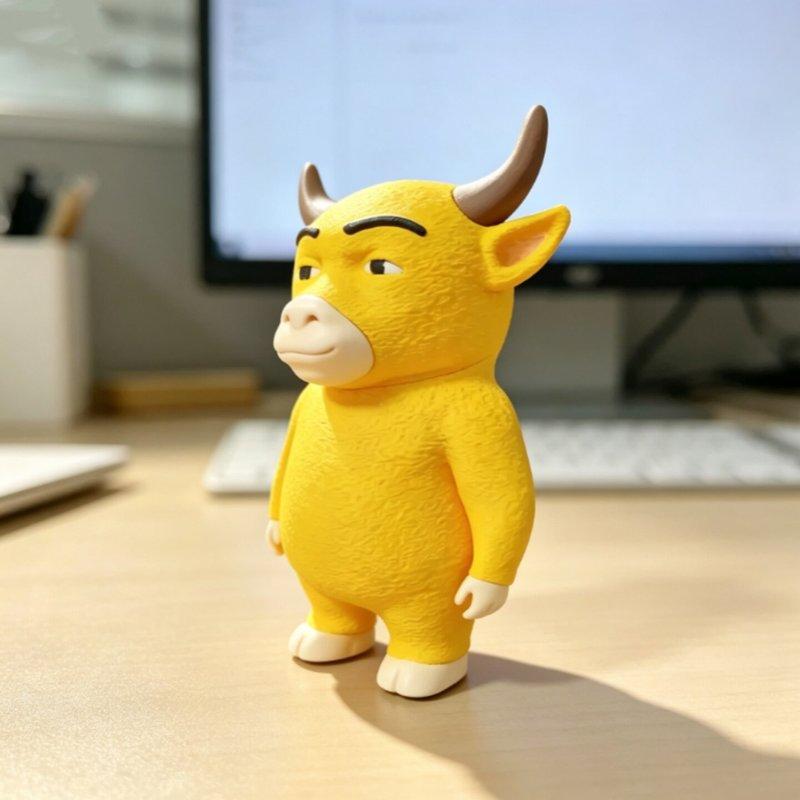 Niulai 3d Printed Mini Figure Desk Ornament Creative Abstract Funny Gift For Friends Home Office Shelf Display Decor Toy