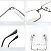 Metal Large Frame Anti Blue Reading Glasses High-end High-definition Presbyopia Glasses for Men Women Presbyopia Eyewear 50-600