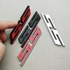 3D Metal Car Styling Red Black Logo SS Sticker Emblem Rear Trunk Badge For Chevrolet Camaro Chevelle Impala Malibu Accessories