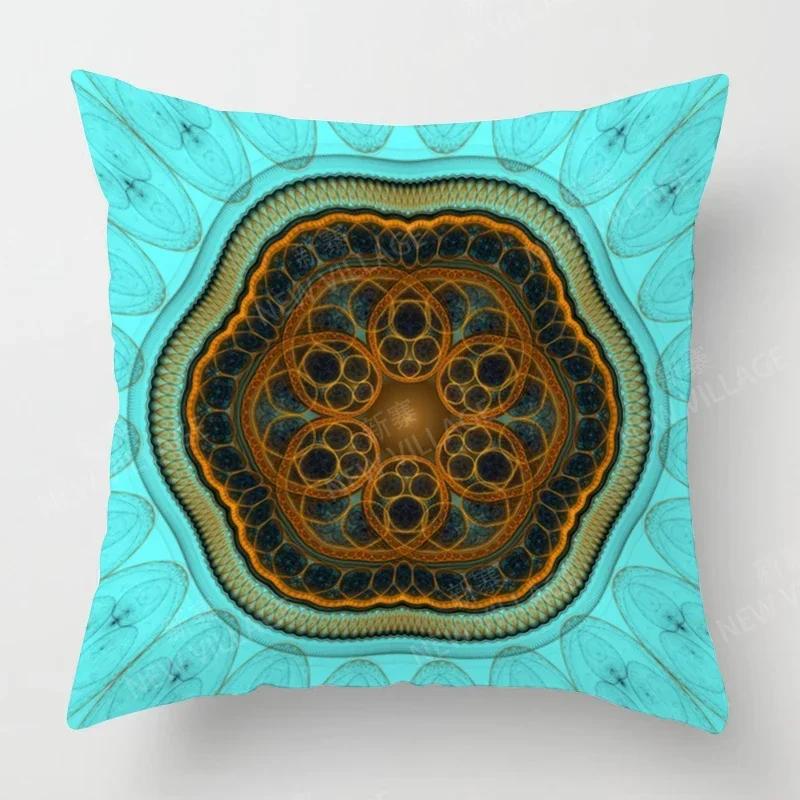Fall Home Decor Autumn Living Room Throw Pillow Cover Sofa Boho Cushion Cover Mandala