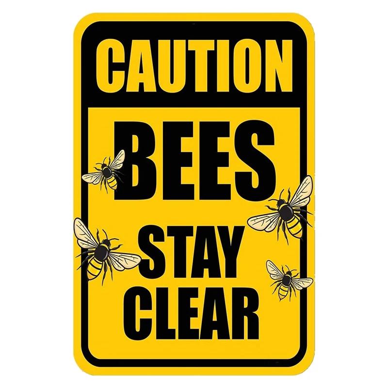 Var Glad Metallplåtskylt Solskenshonungsbi Biodlare Sloganer Retro Vintage Plåtdekoration Väggdekoration Poster