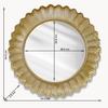 Flashy Wall Mirror In Gold Color