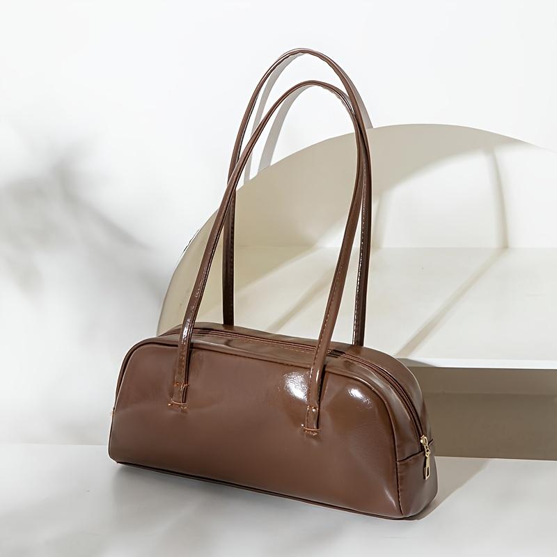 New Fashionable Tote Bag, Simple and Versatile Shoulder Bag, with Fixed Long Shoulder Strap and Zipper Closure, Perfect for Parties, Travel, and