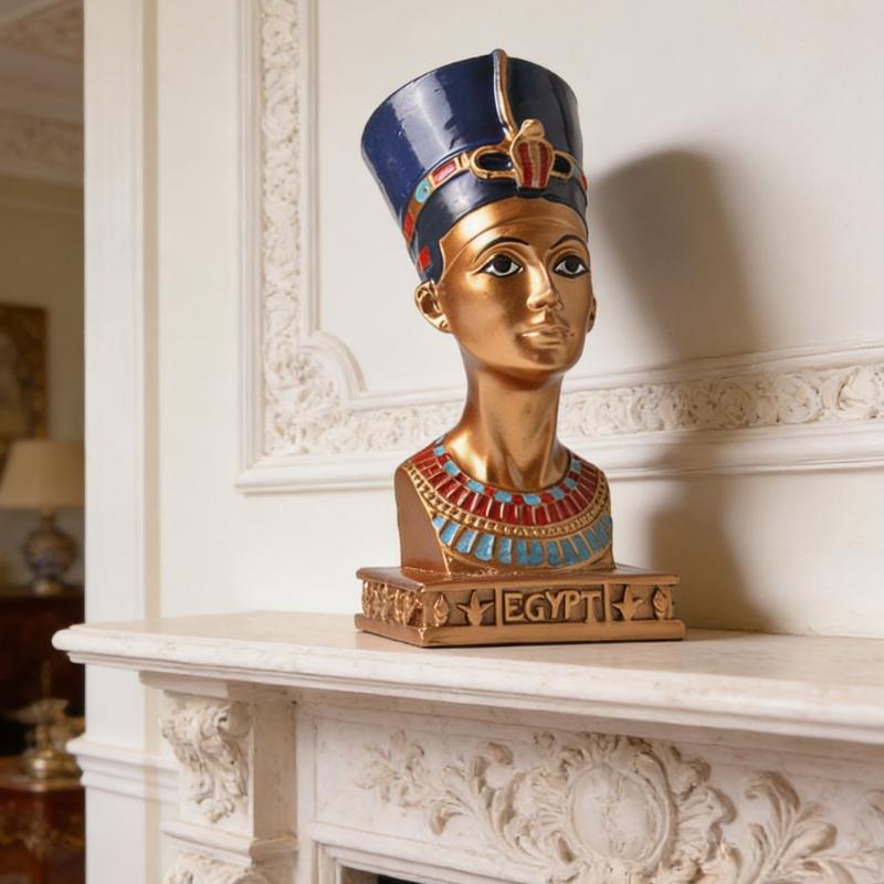 1/2Pcs Ancient Egypt Themed Resin Decorative Figurine Ethnic Fashion Collectibles For Office and Living Room Shelf