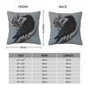 Raven Witchy Magic Crow Square Pillowcase Polyester Linen Velvet Creative Zip Decor Throw Pillow Case Car Cushion Cover 18"