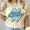Autism Awareness Comfort Colors® T-Shirt, Retro Unisex Puzzle Piece Autism Shirt, Autism Special Education Teacher Tee, Neurodiversity Shirt